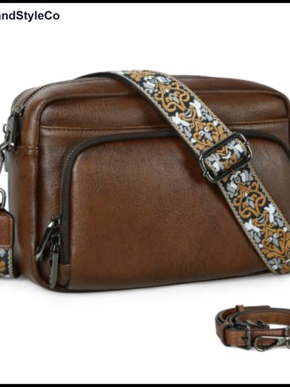 Womens Medium Crossbody Bag Faux Leather Anti Theft Shoulder Purse with Wallet
